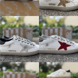 Golden Goose White Sneakers with Star Design